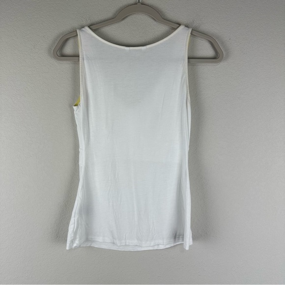 Boden White Jersey V-Neck Easy Vest Tank Top Size 6 - Picture 2 of 5
